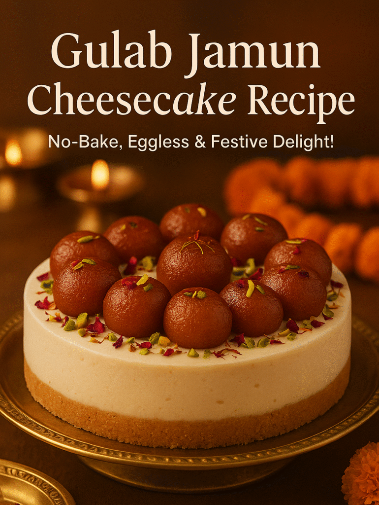 gulab jamun cheesecake